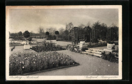 AK Duisburg-Meiderich, Teilansicht Des Stadtparks Mit Rosengarten  - Duisburg