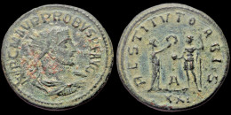 Probus AE Antoninianus  Female Figure Presenting Wreath To Emperor - The Military Crisis (235 AD To 284 AD)