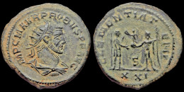 Probus AE  Antoninianus Emperor Receiving Globe From Jupiter - The Military Crisis (235 AD To 284 AD)