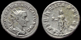 Trebonianus Gallus AR Antoninianus Aeternitas Standing Left - The Military Crisis (235 AD To 284 AD)