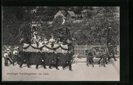 AK Calw, Landwirtschaftliches Bezirksfest 1912, Umzugswagen Der Vereinigten Handelsgärtner Von Calw  - Calw