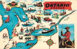 73059030 Ontario Canada Gebietskarte Mounty Ontario Canada - Unclassified