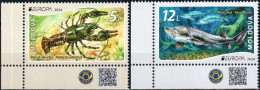 Moldova 2024 "Europa" Underwater Flora And Fauna. 2v Quality:100% - Moldawien (Moldau)