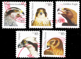 Etats-Unis / United States (Scott No.4608-12 - Oiseaux De Proie / Birds Of Prey)  (o) Set Of 5 - Usati