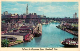 73047659 Cleveland Ohio Entrance To Cuyahoga River Cleveland Ohio - Other & Unclassified