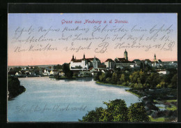 AK Neuburg A.d. Donau, Uferpartie Mit Schloss  - Neuburg