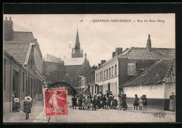 CPA Quesnoy-sur-Deule, Rue Du Beau Rang, Vue De La Rue  - Le Quesnoy