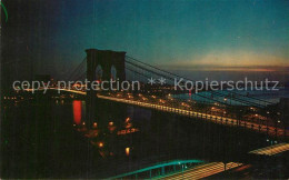 72986774 New_York_City Brooklyn Bridge At Night - Autres & Non Classés