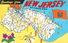 72956832 New_Jersey_US-State The Garden State Map - Sonstige & Ohne Zuordnung