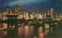 72955890 Brooklyn_New_York Brooklyn Bridge At Night - Autres & Non Classés