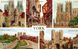 72939367 York UK Bootham Bar And Minster Shambles City Walls Micklegate Bar York - Sonstige & Ohne Zuordnung