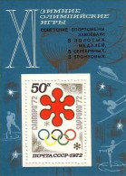 SOWJETUNION BLOCK 75 POSTFRISCH(MINT) OLYMPISCHE WINTERSPIELE 1972 MEDAILLENSPIEGEL - Blocs & Hojas