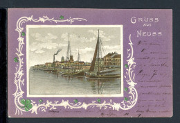 AK Neuss 1903 Reliefkarte Neusser Hafen (PK0043 - Autres & Non Classés