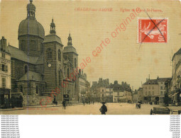 71.  CHALON Sur SAONE .  Eglise Et Place St-Pierre . - Chalon Sur Saone