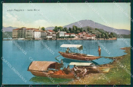 Verbania Stresa Isola Bella Barche Cartolina KV4712 - Verbania