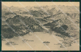 Verbania Pallanza Mappa Lago Maggiore Cartolina KV4740 - Verbania