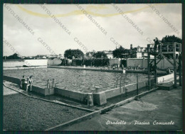 Pavia Stradella Piscina PIEGATA MACCHIA Foto FG Cartolina KV8220 - Pavia