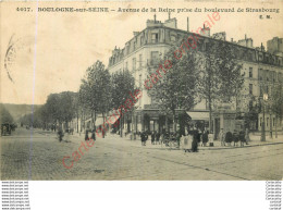 92.  BOULOGNE SUR SEINE . Avenue De La Reine Prise Du Boulevard De Strasbourg . - Boulogne Billancourt