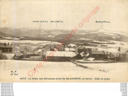 07.  La Crète Des Cévennes Prise De SAINT AGREVE .  Effet De Neige . - Saint Agrève