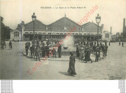 45.  ORLEANS .  La Gare Et La Place Albert 1er . - Orleans