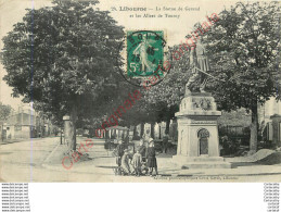 33.  LIBOURNE . La Statue De Geraud Et Les Allées De Tourny . - Libourne