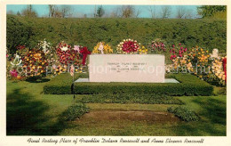 72759520 New_York_City Hyde Park Graves Franklin Delano Roosevelt And Anna Eleon - Autres & Non Classés