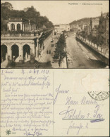 Postcard Karlsbad Karlovy Vary Mühlbrunnenkollonade 1921 - Tchéquie