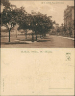 Postcard Rio De Janeiro Straße Am Palais 1922 - Rio De Janeiro