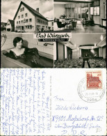 Bad Wurzach Mehrbild-AK, Kurhaus-Restaurant, Frau Im Moorbad 1968 - Bad Wurzach