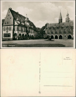 Ansichtskarte Goslar Marktplatz, Strassen Partie Mit Hotel 1930 - Goslar