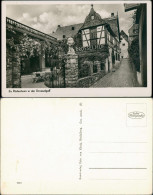 Ansichtskarte Rüdesheim (Rhein) Drosselhof Drosselgasse Weinwirtschaft 1940 - Rüdesheim A. Rh.