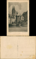 Ansichtskarte Nürnberg Neptunbrunnen Nach Künstler Lütkemeyer 1930 - Nuernberg