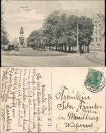 Ansichtskarte Karlsruhe Strassen Partie Kaiserplatz Mit Denkmal 1913 - Karlsruhe