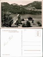 Ansichtskarte Spitzingsee-Schliersee St. Bernhard-Kirche Am Spitzingsee 1961 - Schliersee