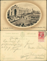 Postkaart Brüssel Bruxelles Exposition De Bruxelles Terrasse 1910 - Altri & Non Classificati