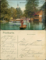 Ansichtskarte Lübbenau (Spreewald) Lubnjow Flußpartie - Goroschoa, Haus 1913 - Lübbenau