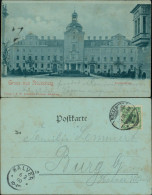 Ansichtskarte Bückeburg Fürstliches Schloss Mondscheinlitho 1900 - Bueckeburg