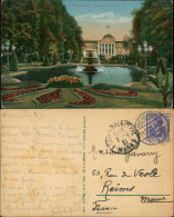 Wiesbaden Kurhaus, Park, Springbrunnen, Blumen Beete, Teich 1921 - Wiesbaden