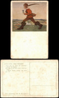 Ansichtskarte  HANS LANG: ,,Peter Schlemihl" Märchen Künstlerkarte 1917 - Fairy Tales, Popular Stories & Legends