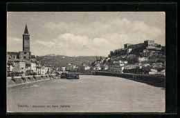 Cartolina Verona, Panorama Dal Ponte Umberto  - Verona