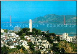 72644008 San_Francisco_California Coit Tower Golden Gate Bridge - Other & Unclassified