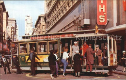 72542191 San_Francisco_California Strassenbahn Auf Drehscheibe - Otros & Sin Clasificación