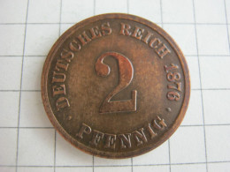 Germany 2 Pfennig 1876 H - 2 Pfennig