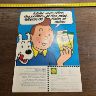 Publicité Tintin Hergé Chocolat Tobler Vous Offre Des Posters, Et Des Mini-albums - Sammlungen