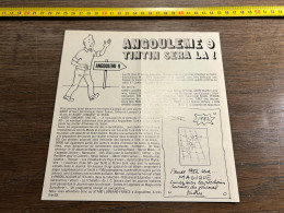 Publicité Tintin Hergé ANGOULEME 9 - Collezioni