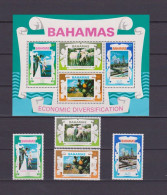 Bahamas - 1975 - Economic Diversification - Yv 362/65 + Bf 14 - Fábricas Y Industrias
