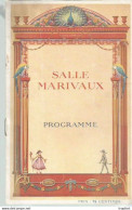 Bb // Vintage // Old French Movie Program 1919 / Programme Cinéma Salle MARIVAUX Charlot Sur La Plage CHARLIE CHAPLING - Programs