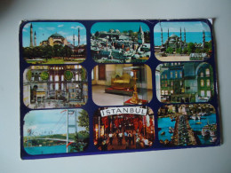 TURKEY   POSTCARDS  CONSTANTINOPLE  1975 STAMPS   FOR MORE PURCHASES 10% DISCOUNT - Turchia