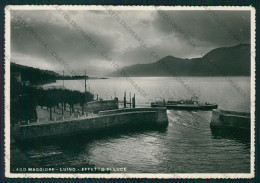 Varese Luino Lago Maggiore Battello PIEGHE Foto FG Cartolina KV9276 - Varese