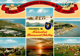 73930127 Schillig_Horumersiel_Nordseebad Fliegeraufnahmen Wellenbad Strand Abend - Wangerland